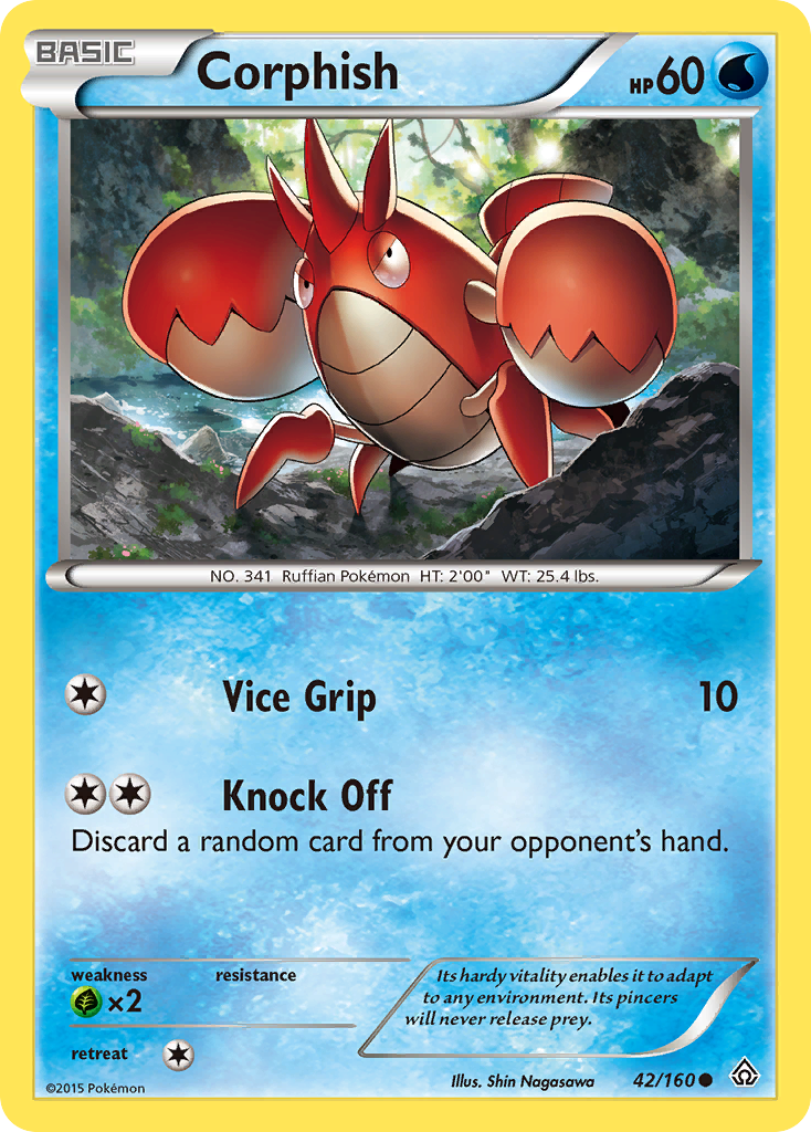 Corphish (42/160) - Primal Clash Pokémon Card