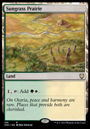 Sungrass Prairie (Phyrexia: All Will Be One Commander Decks) Trading Card