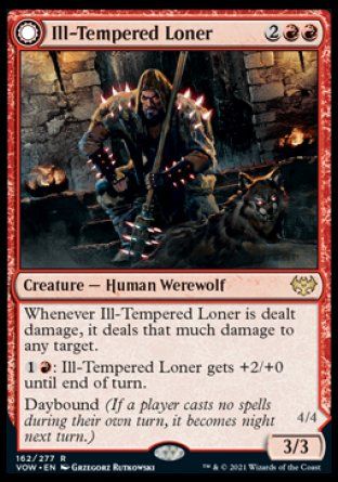 Ill-Tempered Loner (Innistrad: Crimson Vow) Trading Card