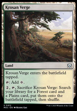 Krosan Verge (March of the Machine Commander Decks) Trading Card