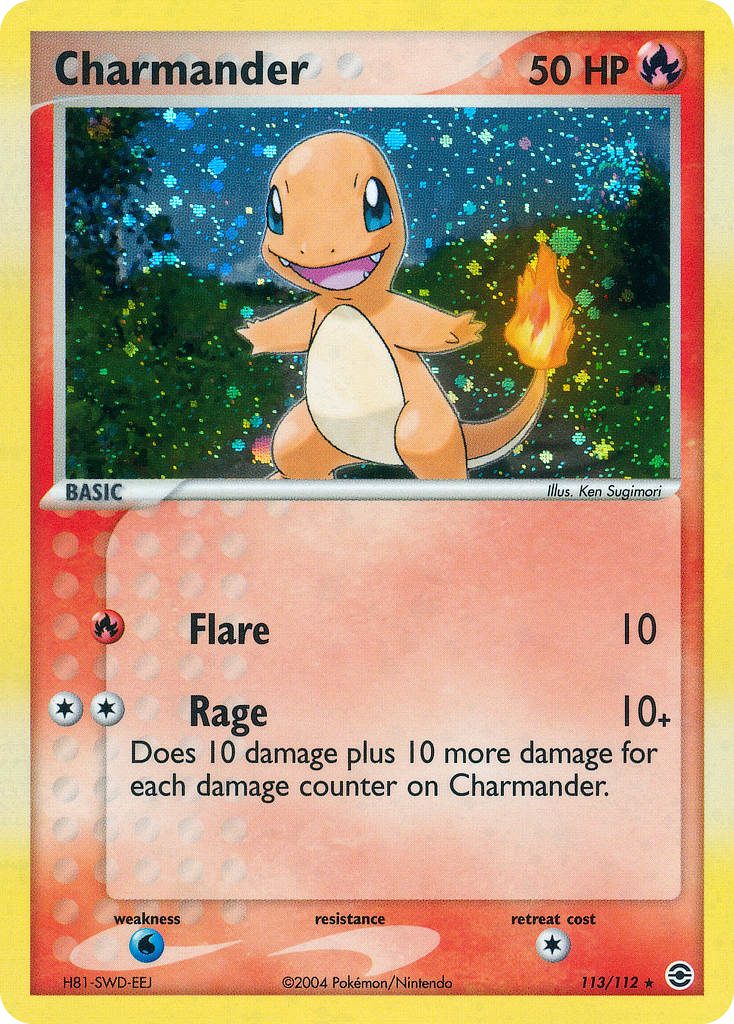 Charmander (113/112) - FireRed & LeafGreen Pokémon Card