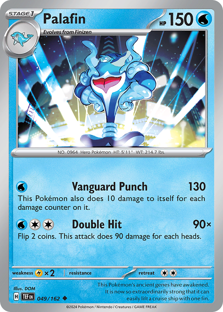 Palafin (49/162) - Temporal Forces Pokémon Card