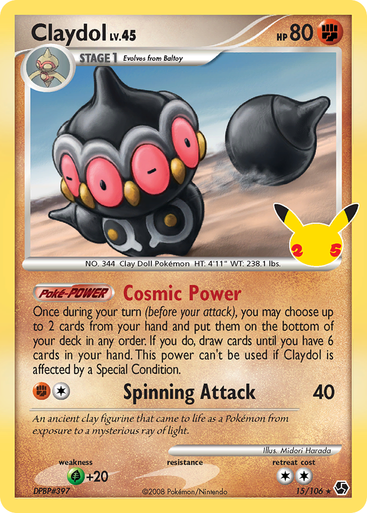 Claydol (15/25) - Celebrations: Classic Collection Pokémon Card