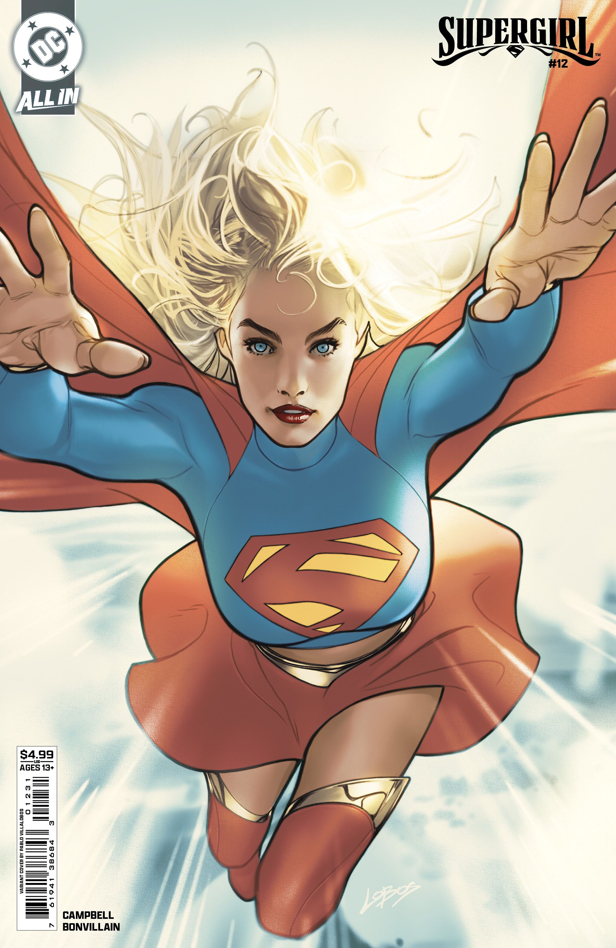 Supergirl #12 (Cvr C Pablo Villalobos Card Stock Variant) Comic