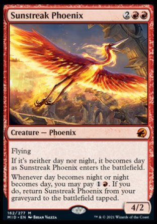 Sunstreak Phoenix (Innistrad: Midnight Hunt) Trading Card