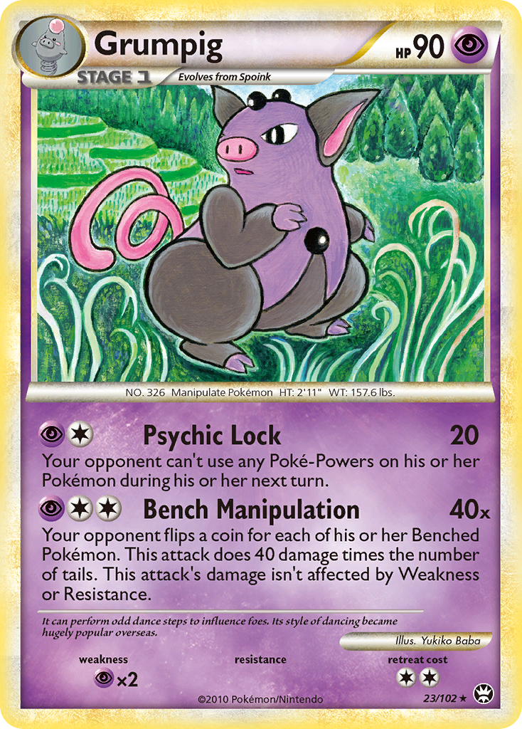 Grumpig (23/102) - HS—Triumphant Pokémon Card