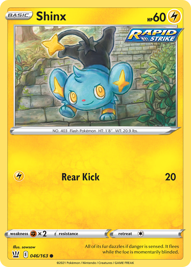 Shinx (46/163) - Battle Styles Pokémon Card