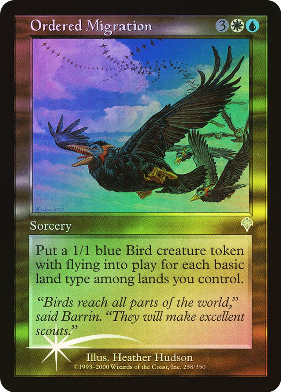 Ordered Migration (Invasion - Foil) Trading Card