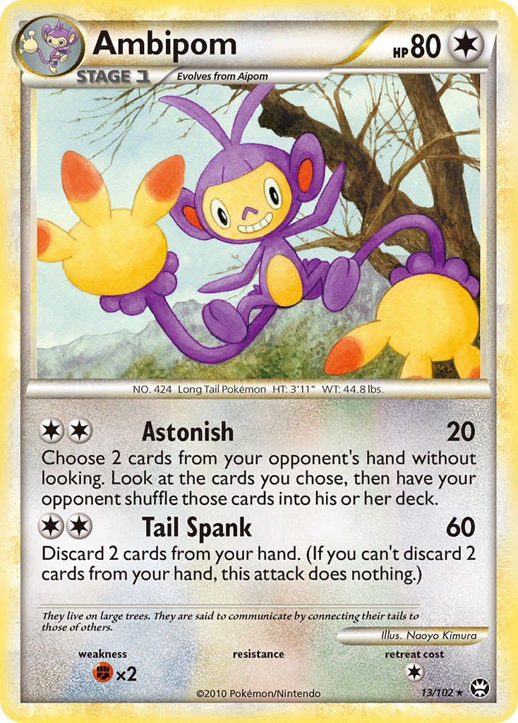 Ambipom (13/102) - HS—Triumphant Pokémon Card