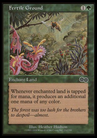 Fertile Ground (Urza's Saga) Trading Card