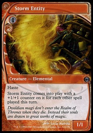 Storm Entity (Future Sight) Trading Card