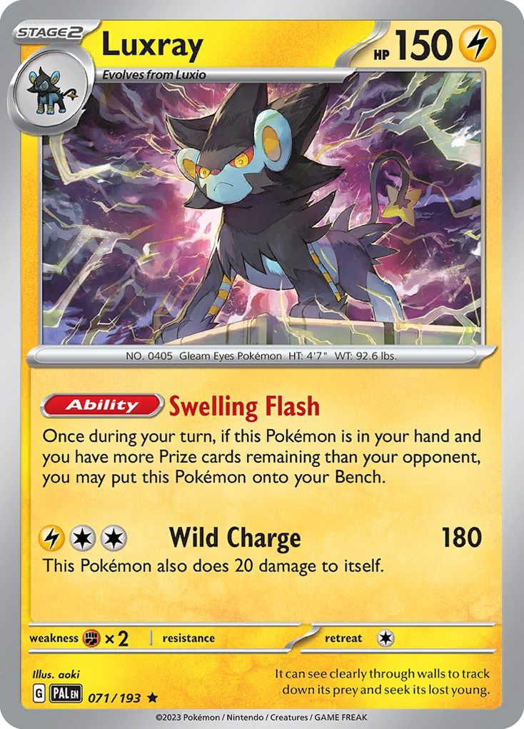 Luxray (71/193) - Paldea Evolved Pokémon Card