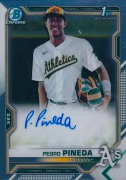 Pedro Pineda 2021 Bowman Chrome - Prospect Autographs Baseball #CPA-PP Sports Card