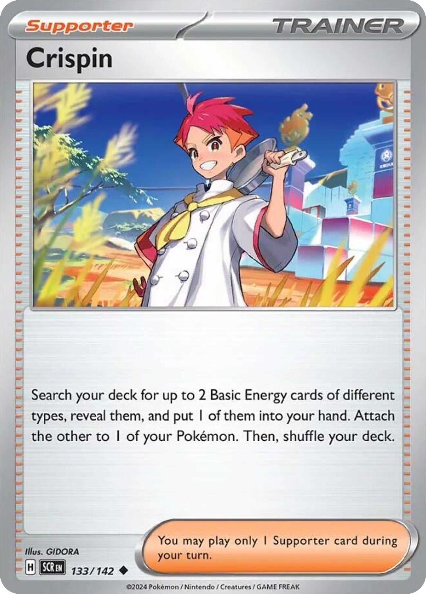 Crispin (Trainer: Supporter) (133/142) - Stellar Crown Pokémon Card