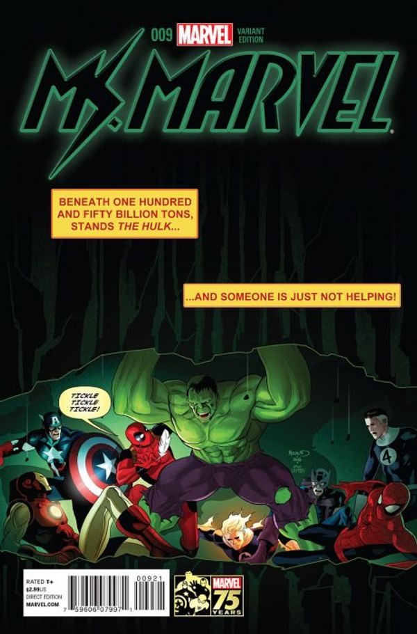 Ms Marvel #9 (Deadpool 75th Anniv Var)