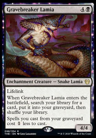 Gravebreaker Lamia (Theros Beyond Death) Trading Card