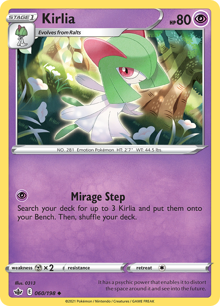 Kirlia (60/198) - Chilling Reign Pokémon Card