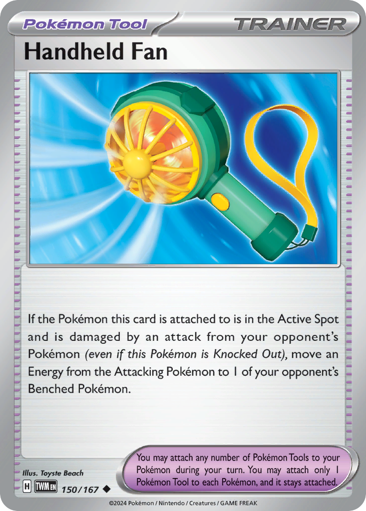 Handheld Fan (Trainer: Pokémon Tool) (150/167) - Twilight Masquerade Pokémon Card