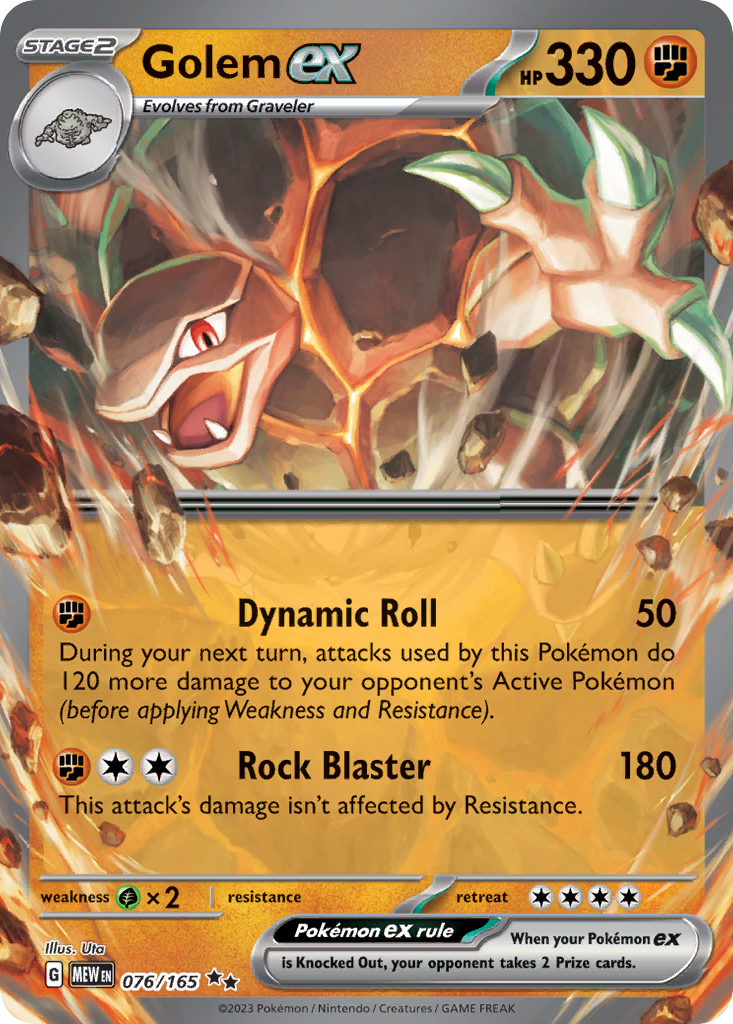 Golem ex (76/165) - 151 Pokémon Card