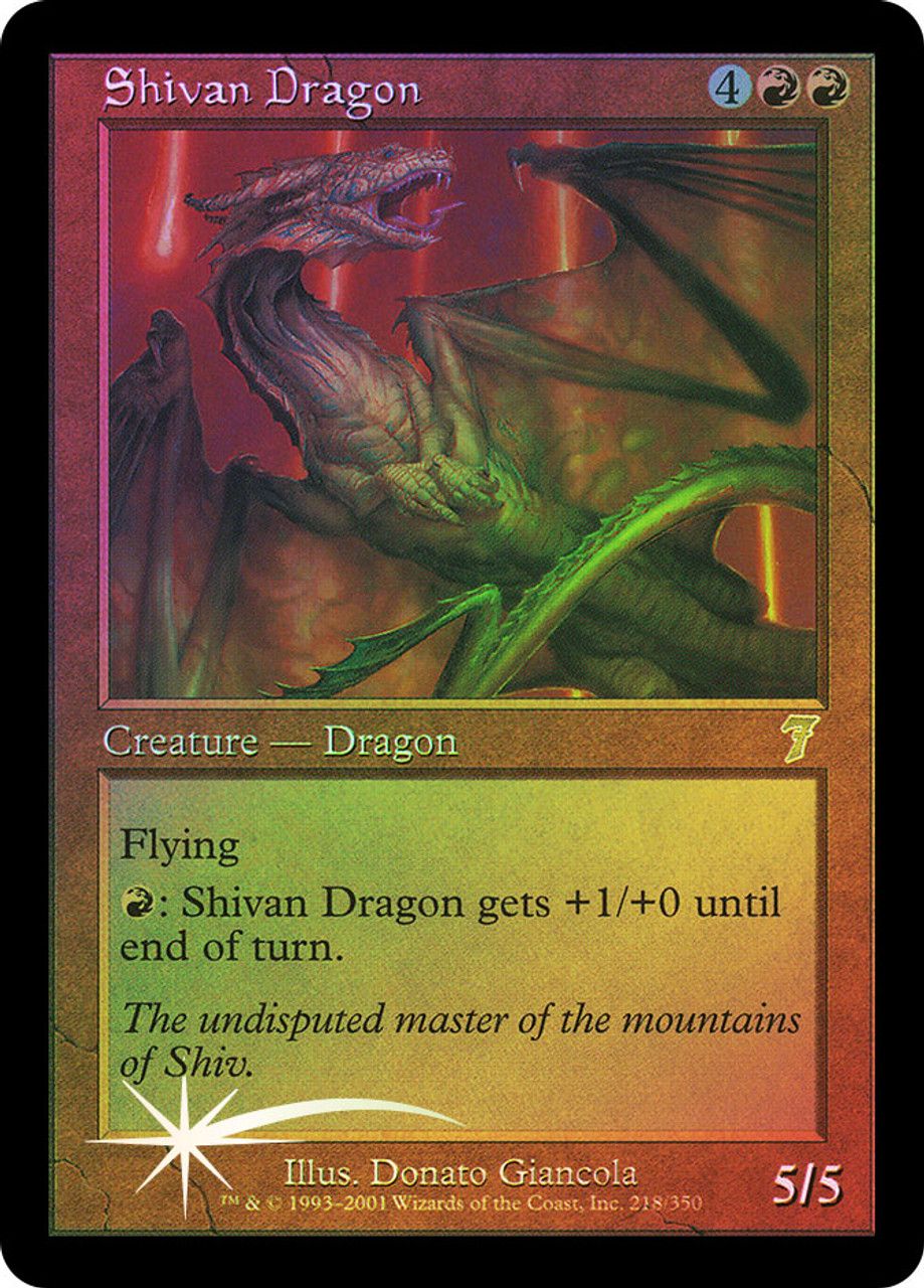 Shivan Dragon (7th Edition - Foil) Trading Card