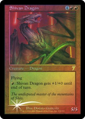 Shivan Dragon (7th Edition - Foil)