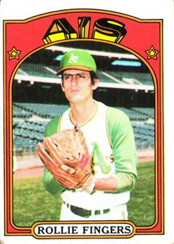 Rollie Fingers, TOPPS 1972 Oakland A's Pitcher #84 Baseball Card