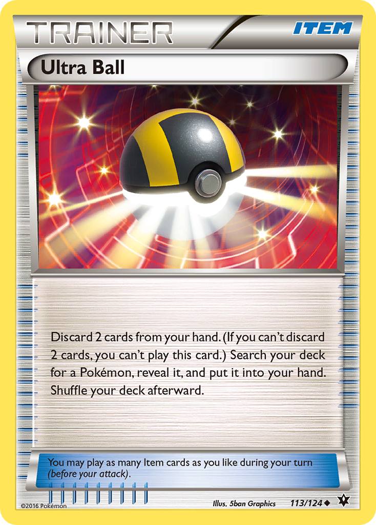 Ultra Ball (Trainer: Item) (113/124) - Fates Collide Pokémon Card