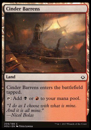 Cinder Barrens (Hour of Devastation) Trading Card