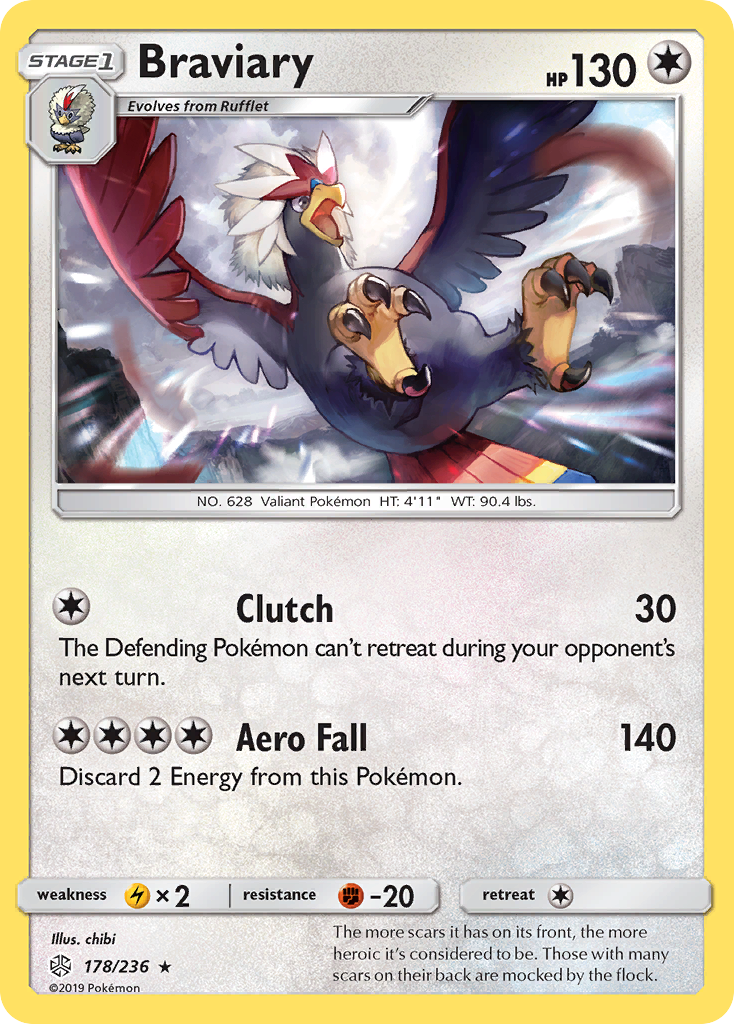 Braviary (178/236) - Cosmic Eclipse Pokémon Card