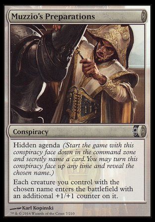 Muzzio's Preparations (Conspiracy) Trading Card