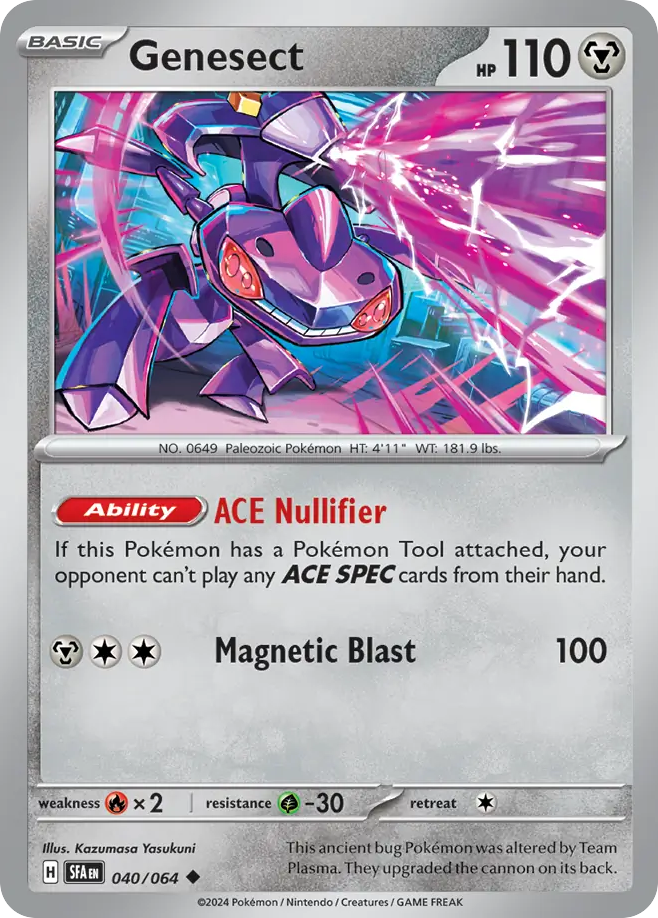 Genesect (40/64) - Shrouded Fable Pokémon Card