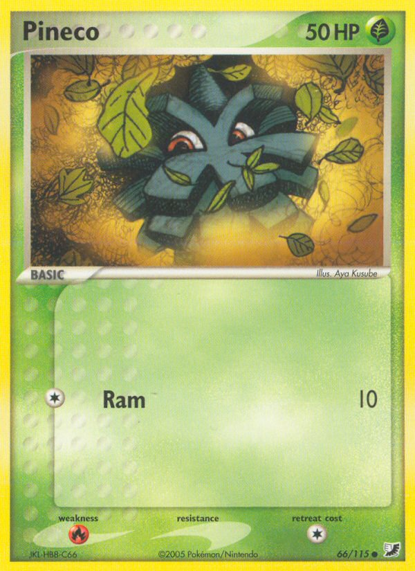 Pineco (66/115) - Unseen Forces Pokémon Card