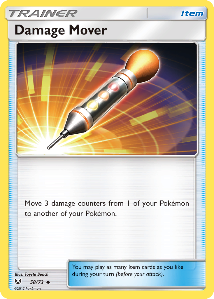 Damage Mover (Trainer: Item) (58/73) - Shining Legends Pokémon Card