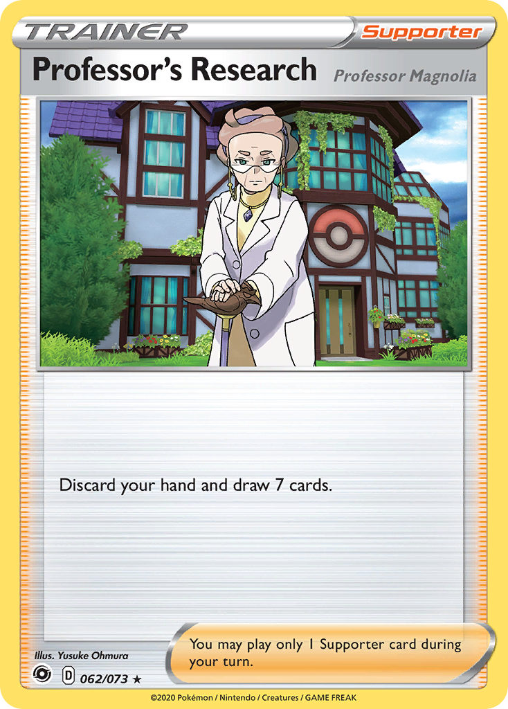 Professor's Research (Professor Magnolia) (62/73) - Champion's Path Pokémon Card