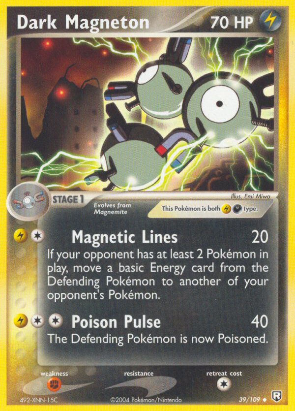 Dark Magneton (39/109) - Team Rocket Returns Pokémon Card