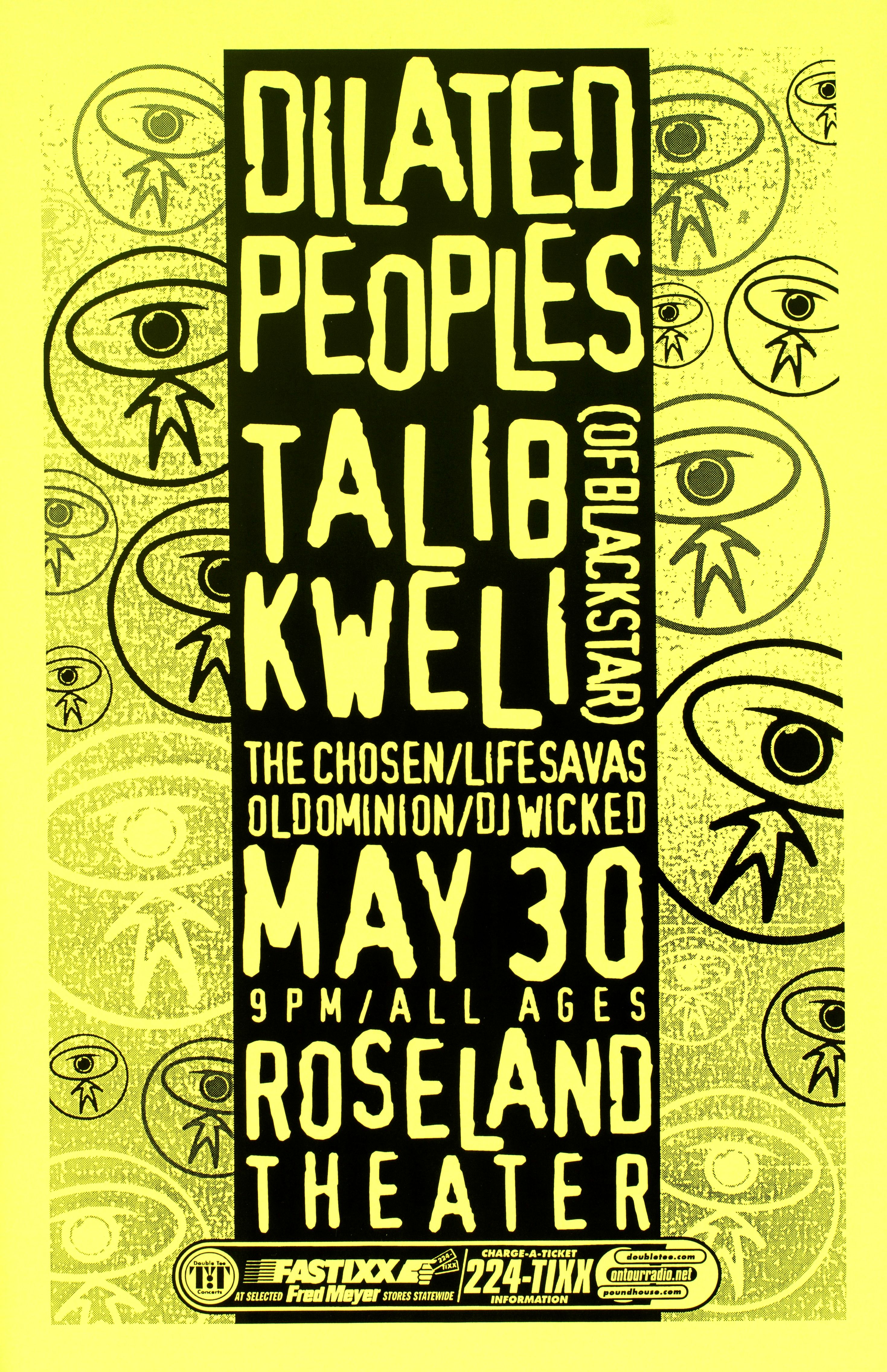 MXP-210.2 Dilated Peoples Roseland Theater 2000 Concert Poster