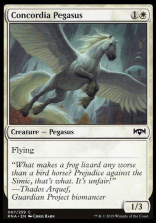 Concordia Pegasus (Ravnica Allegiance) Trading Card