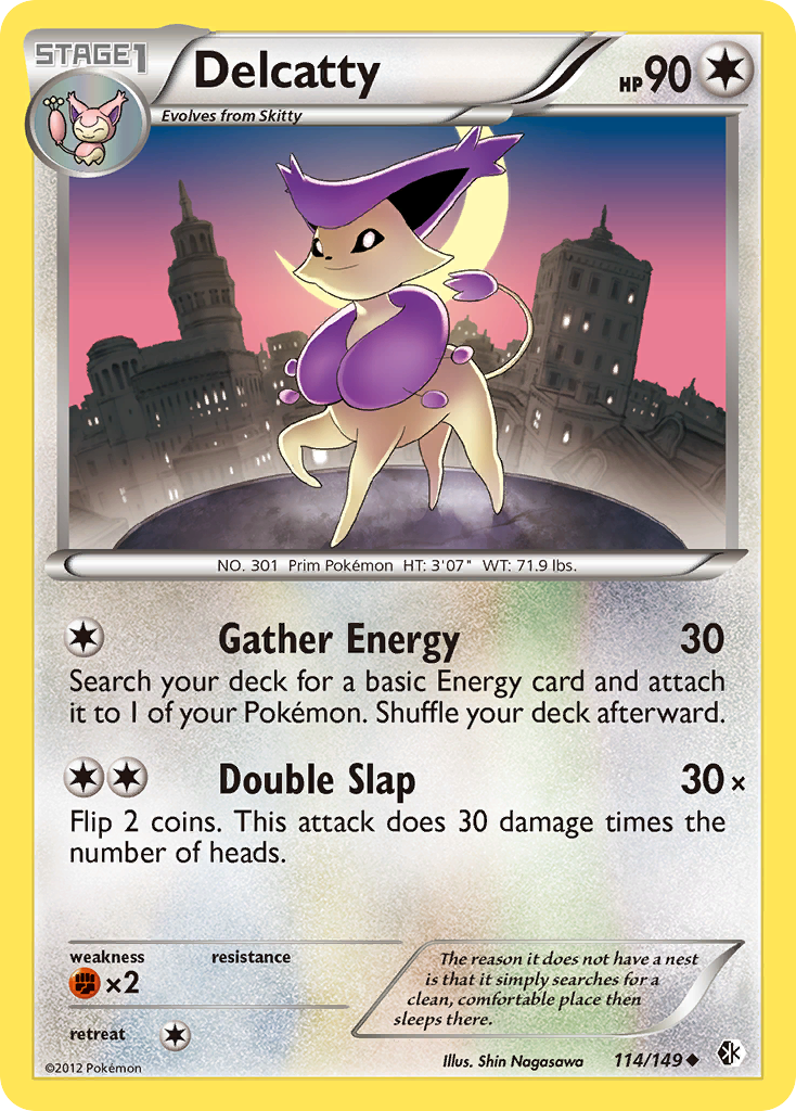 Delcatty (114/149) - Boundaries Crossed Pokémon Card