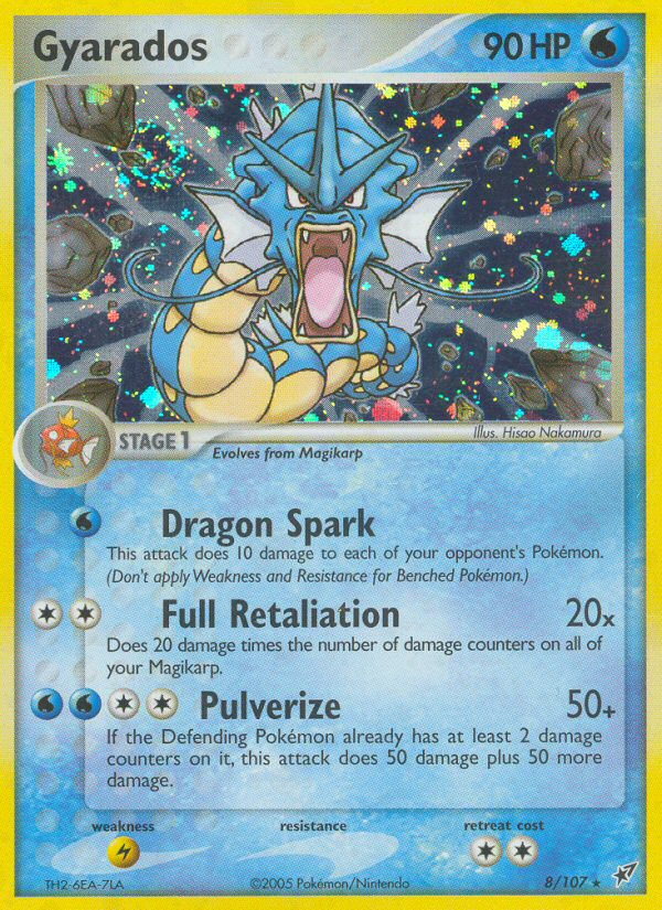 Gyarados (8/107) - Deoxys Pokémon Card