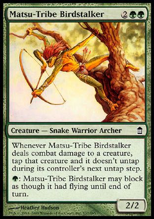 Matsu-Tribe Birdstalker (Saviors of Kamigawa) Trading Card