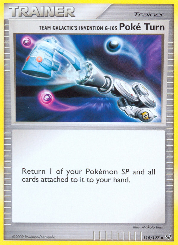 Team Galactic's Invention G-105 Poké Turn (Trainer: Item) (118/127) - Platinum Pokémon Card