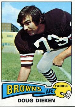 Doug Dieken 1975 Topps #23 Sports Card