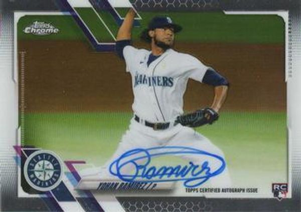 Yohan Ramirez 2021 Topps Chrome - Rookie Autographs Baseball #RA-YR