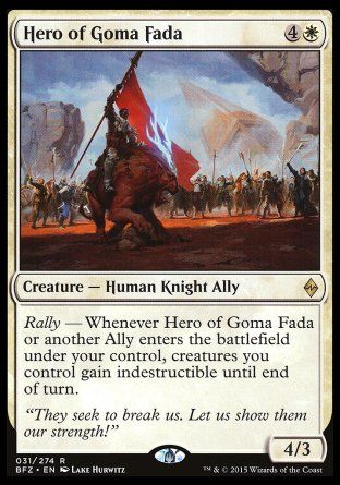 Hero of Goma Fada (Battle for Zendikar) Trading Card