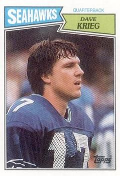 Dave Krieg 1987 Topps #173 Sports Card