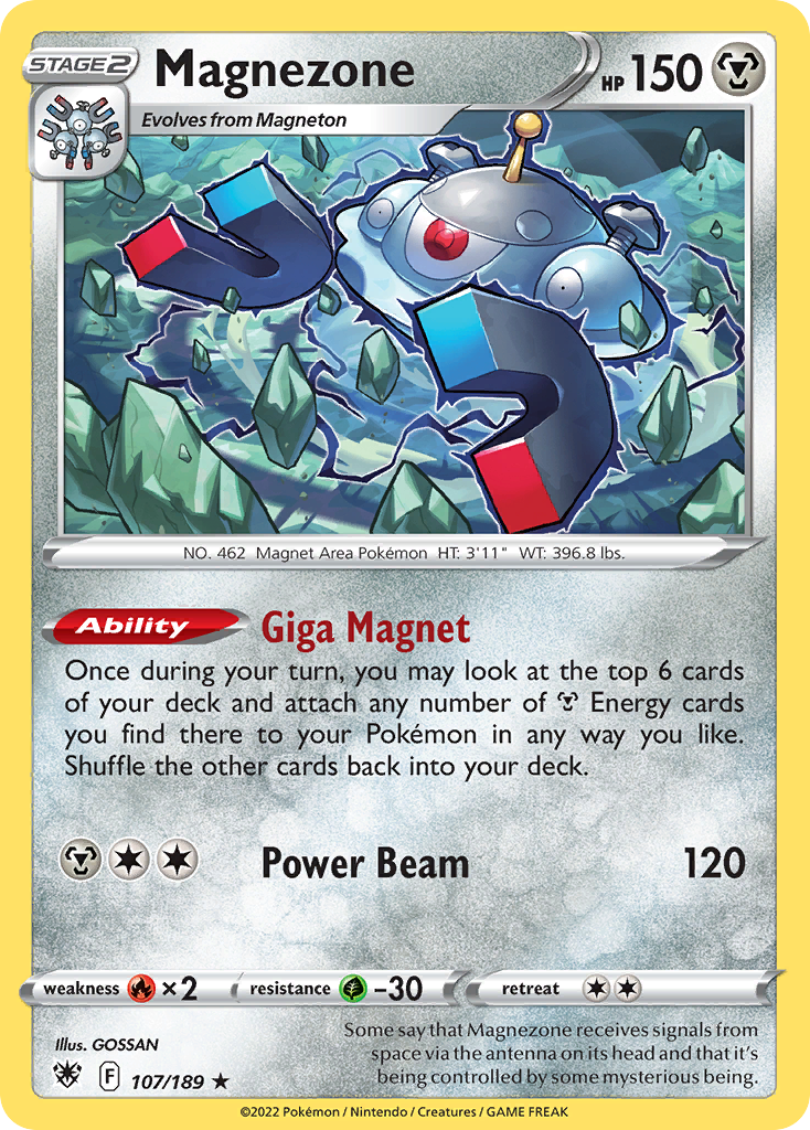 Magnezone (107/189) - Astral Radiance Pokémon Card