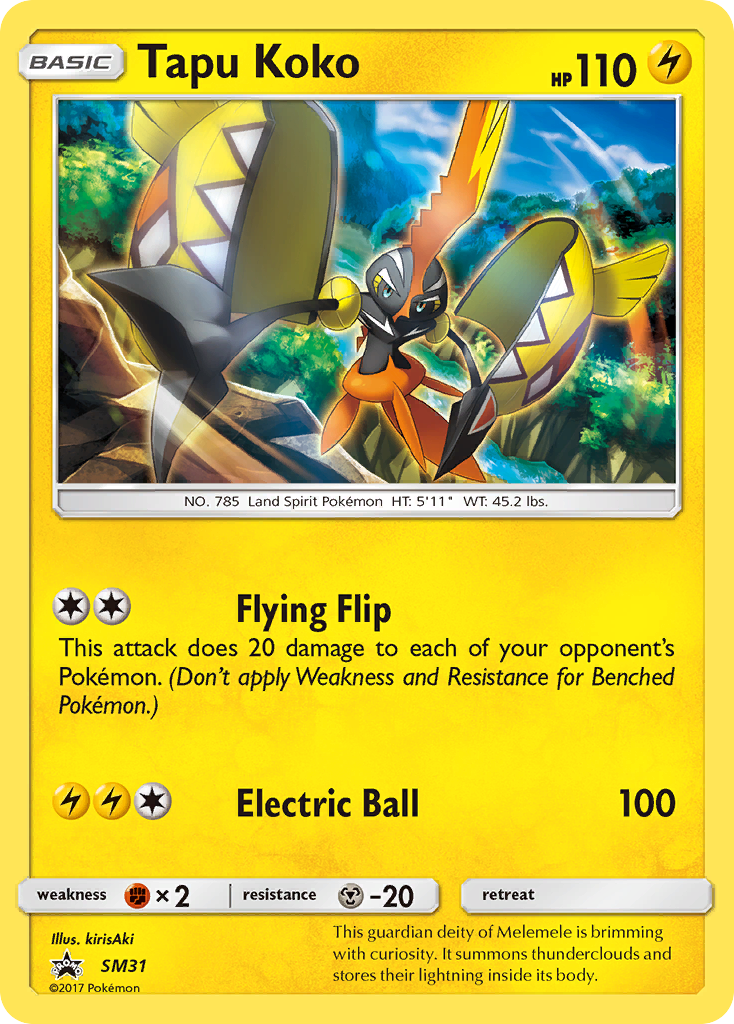 Tapu Koko (SM31) - SM Black Star Promos Pokémon Card