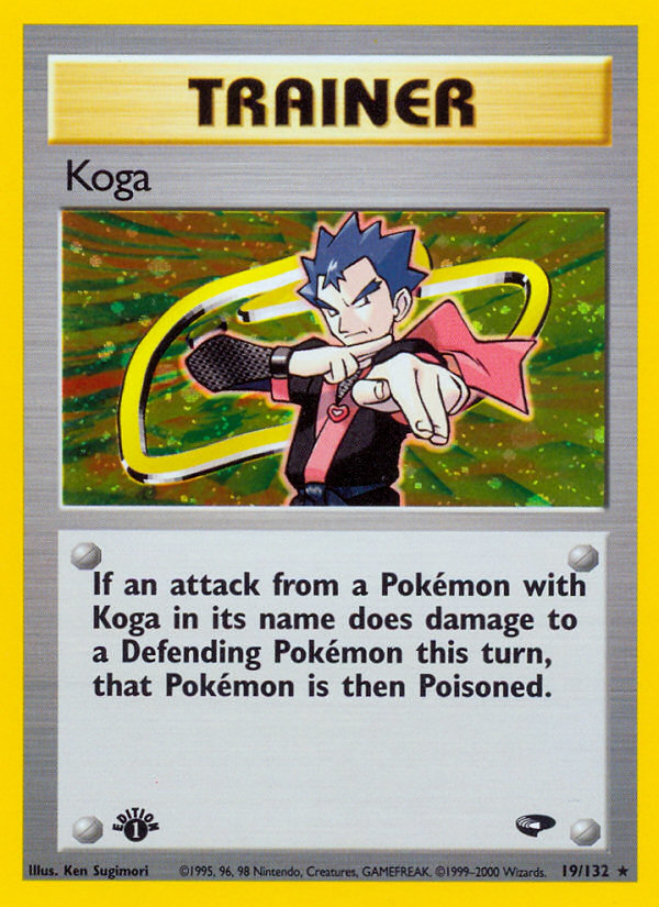 Koga (19/132) - Gym Challenge (1st Edition) Pokémon Card