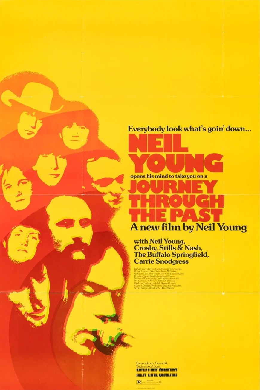 Neil Young Journey Through the Past Film Poster 1974 Concert Poster