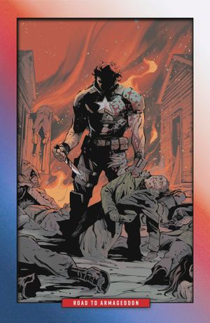 Captain America #5 (Valerio Schiti Ratio Virgin 2nd Printing Variant)